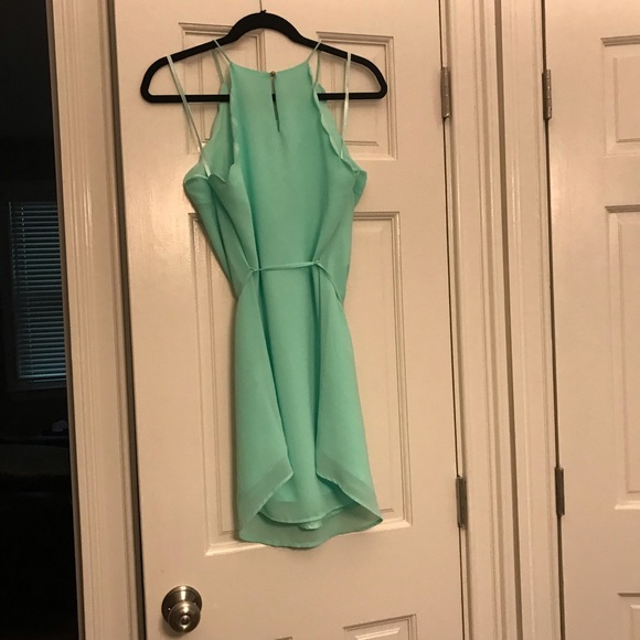 NWT Julie Billiart Mint Scalloped Dress Sz M - Picture 3 of 4